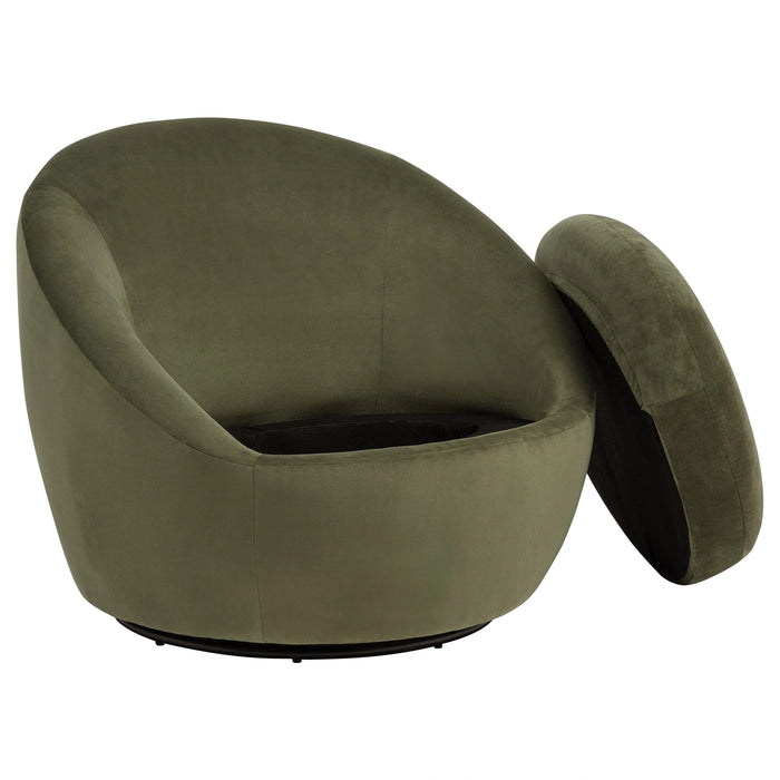 Myernick Upholstered Swivel Accent Chair