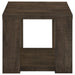 Pavone Open-Shelf Coffee and End Table Set - Dark Rustic Mango 2-Piece Set