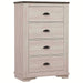 Crown Mark Furniture Coralee 5 Drawer Chest in White image