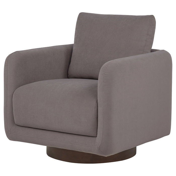 Iris Upholstered Swivel Accent Chair