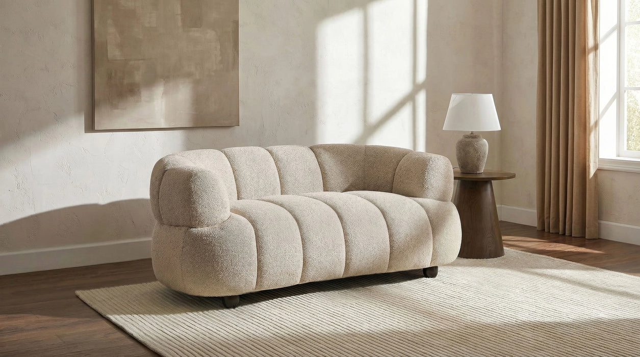 Whitney Woven Fabric Upholstered Loveseat