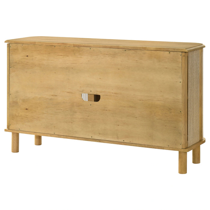 Ervine 3-Door Rope Panel Accent Cabinet