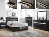 Crown Mark Regata King Storage Bed in Black - Mattress & Furniture Super Center (Tampa, FL)