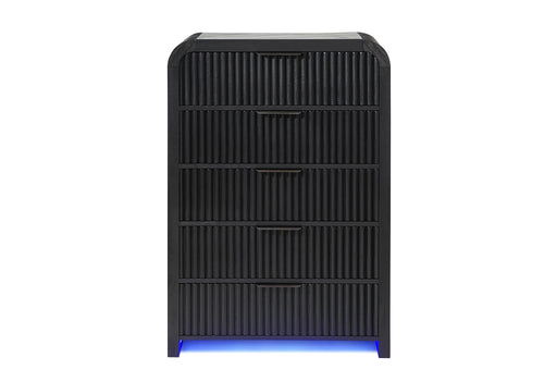 Beckett Wht/Blk Chest W/ LED