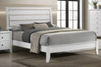 Crown Mark Furniture Evan Full Panel Bed in White image