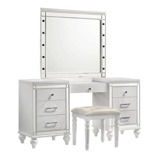 Valentino Dressing Table Mirror (Bulbs Not Included)-White