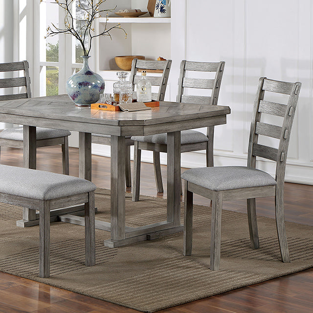 Laquila Dining Table Set Bench - Mattress & Furniture Super Center (Tampa, FL)