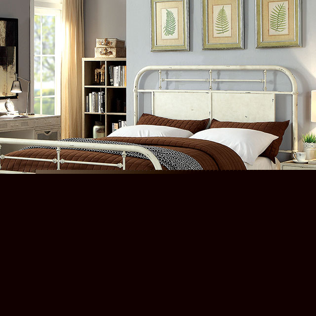 Haldus Cal.King, E.King, & Twin Bed White, Ivory, & Red