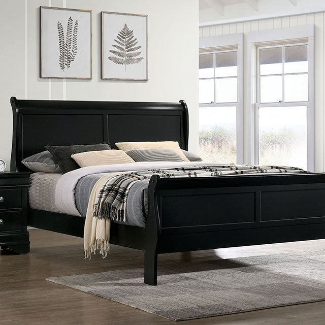 Louis Philippe Queen Bedroom Set - Mattress & Furniture Super Center (Tampa, FL)