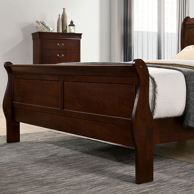 Louis Philippe Queen Bedroom Set - Mattress & Furniture Super Center (Tampa, FL)