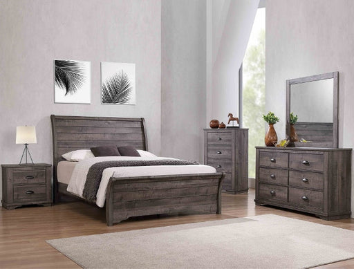 Crown Mark Furniture Coralee 5 Drawer Chest in Gray image