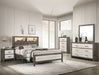 Crown Mark Furniture Rhett King Platform Bed in Gray image