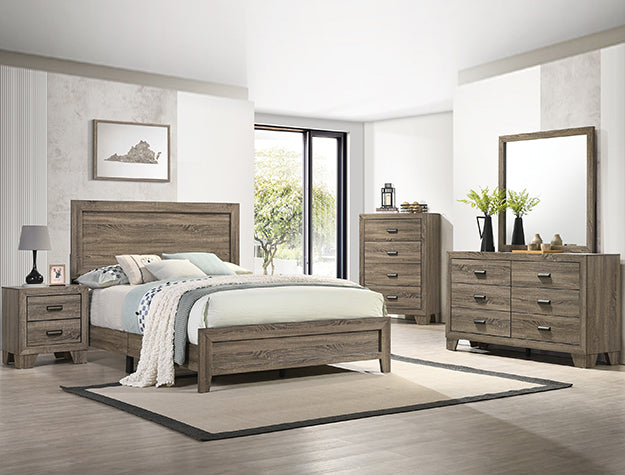 Crown Mark Millie Full Panel Bed in Grey image