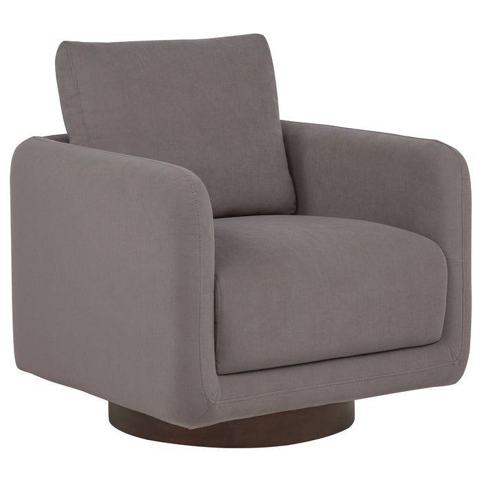 Iris Upholstered Swivel Accent Chair