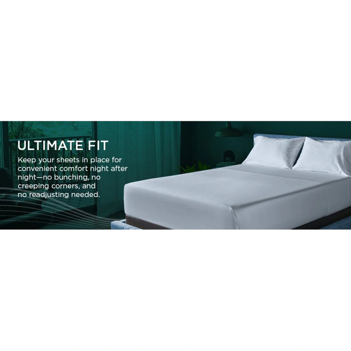 TEMPUR-Adapt Luxe Egyptian Cotton Sheets - Sleepy Blue