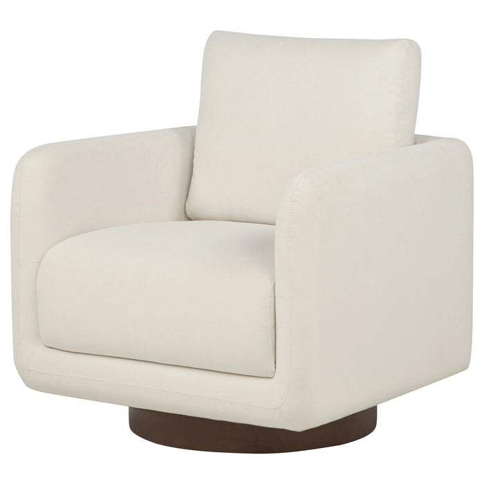 Iris Upholstered Swivel Accent Chair