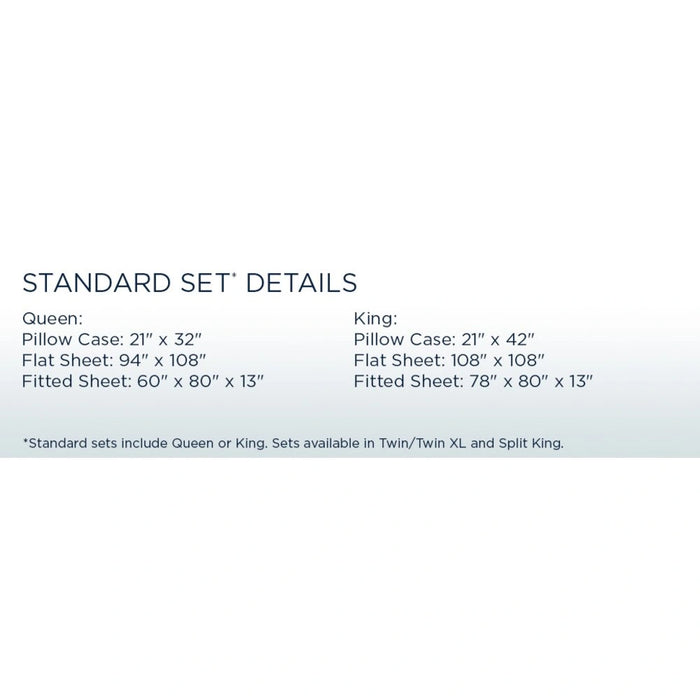 Tempur-Pedic ProPerformance Pillowcase Set - Sleepy Blue