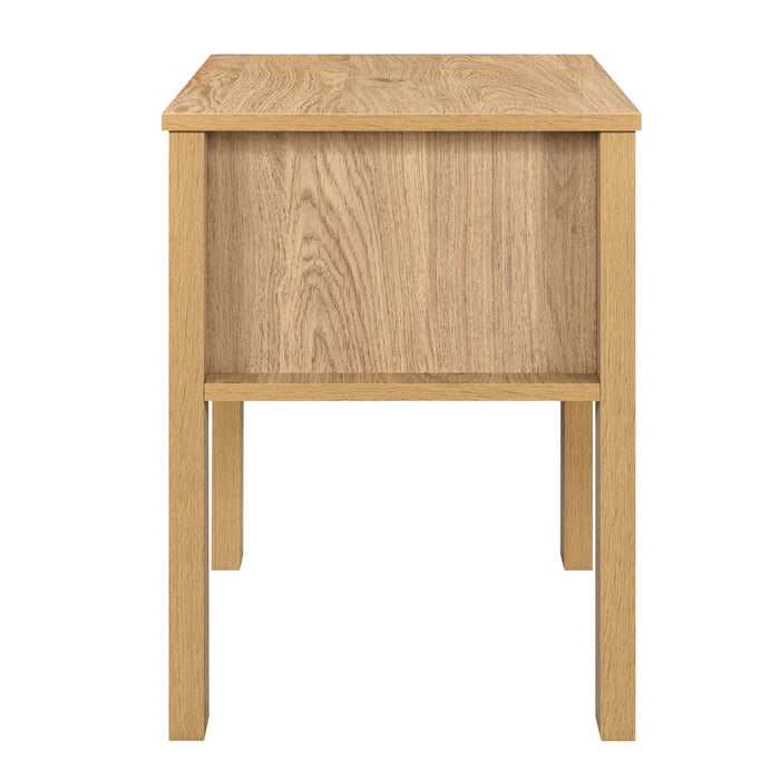 Thayer One Drawer End Table/Bedside Table-Natural