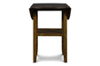 Gia 3 Pc 42" Counter Drop Leaf Table & 2 Chairs-Brown
