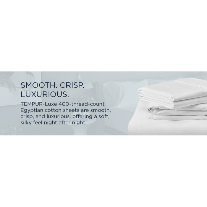 TEMPUR Luxe Egyptian Cotton Sheet Set Cool Gray