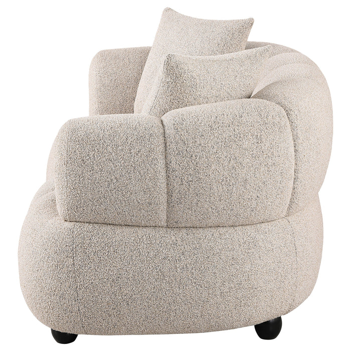 Whitney Woven Fabric Upholstered Loveseat