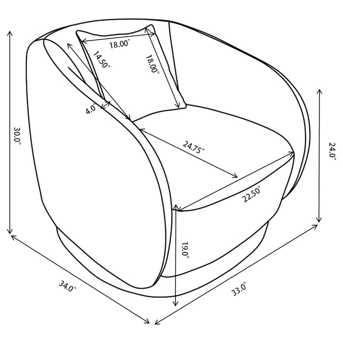 Arnaud Swivel Accent Chair