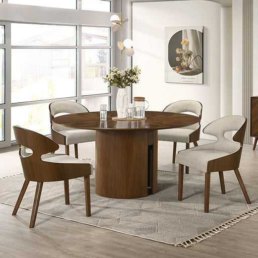 Hillerod Round Dining Table - Mattress & Furniture Super Center (Tampa, FL)