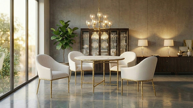 Balvi Round Dining Table - Mattress & Furniture Super Center (Tampa, FL)