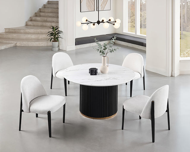 Borden Round Dining Table - Mattress & Furniture Super Center (Tampa, FL)