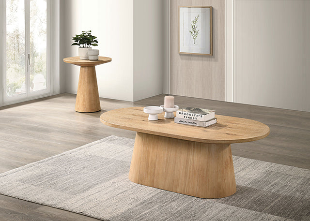 Halewood Oval Cocktail Table - Mattress & Furniture Super Center (Tampa, FL)
