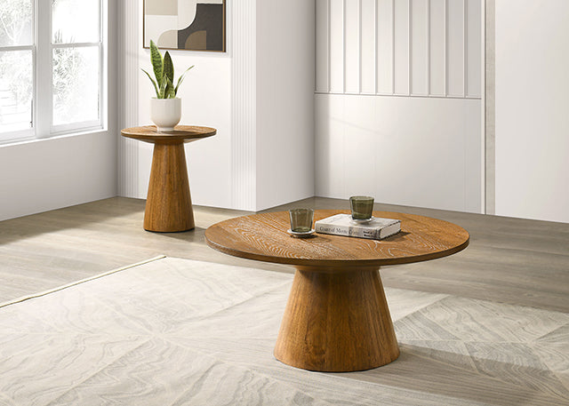 Halewood 36" Round Cocktail Table - Mattress & Furniture Super Center (Tampa, FL)