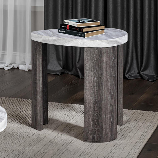 Levis Triangle End Table - Mattress & Furniture Super Center (Tampa, FL)