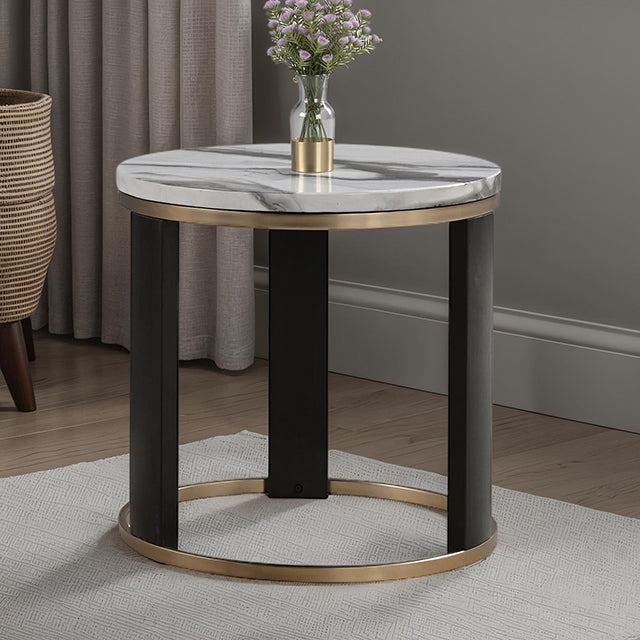 Bogor Round End Table - Mattress & Furniture Super Center (Tampa, FL)