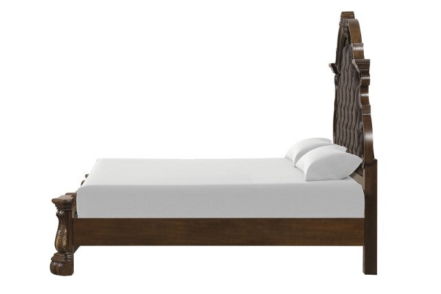 Leovanni 4 Pc Queen Bedroom Set Brown