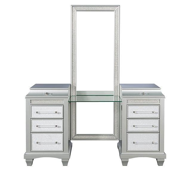 Galea Vanity w/ Stool - Mattress & Furniture Super Center (Tampa, FL)