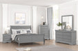 Louis Philippe Queen Bedroom Set - Mattress & Furniture Super Center (Tampa, FL)
