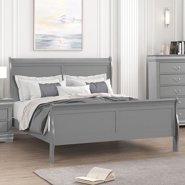 Louis Philippe Queen Bedroom Set - Mattress & Furniture Super Center (Tampa, FL)