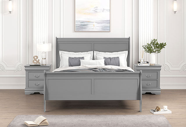 Louis Philippe Queen Bedroom Set - Mattress & Furniture Super Center (Tampa, FL)