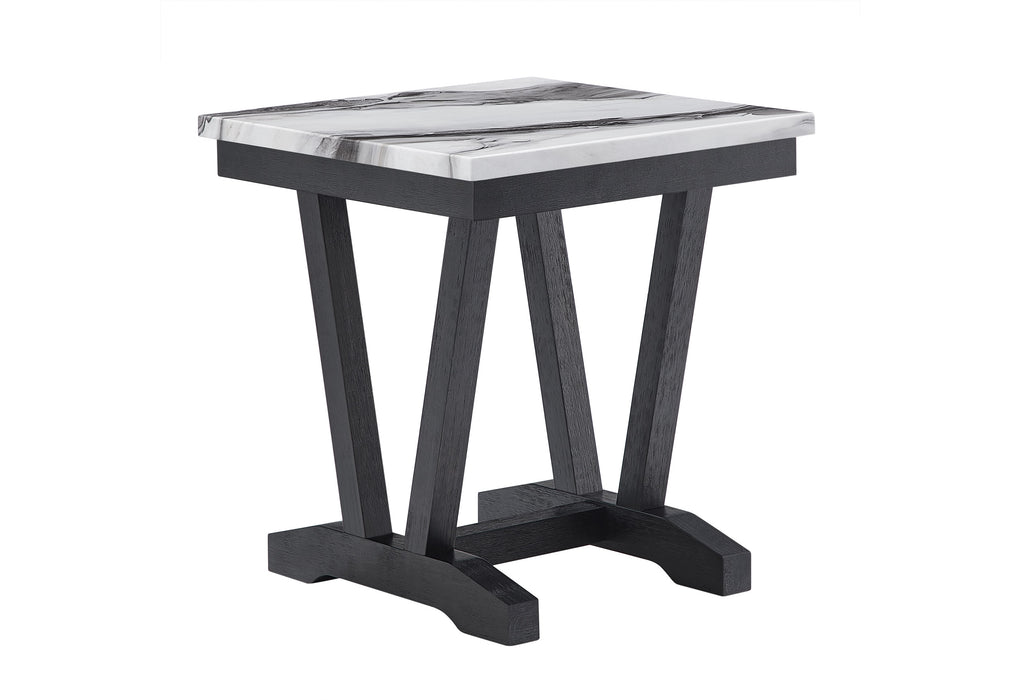 T1319 Blk/Wht End Table