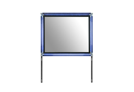 LANDO BLACK MIRROR WITH LED - Mattress & Furniture Super Center (Tampa, FL)