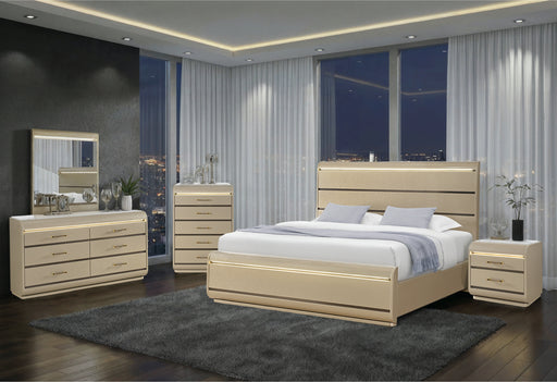 GENESIS GOLD QUEEN BED GROUP - Mattress & Furniture Super Center (Tampa, FL)