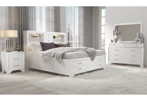 JORDYN WHITE KING BED GROUP - Mattress & Furniture Super Center (Tampa, FL)