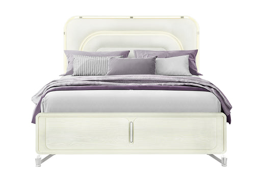 LYRA BEIGE KING BED WITH LED - Mattress & Furniture Super Center (Tampa, FL)