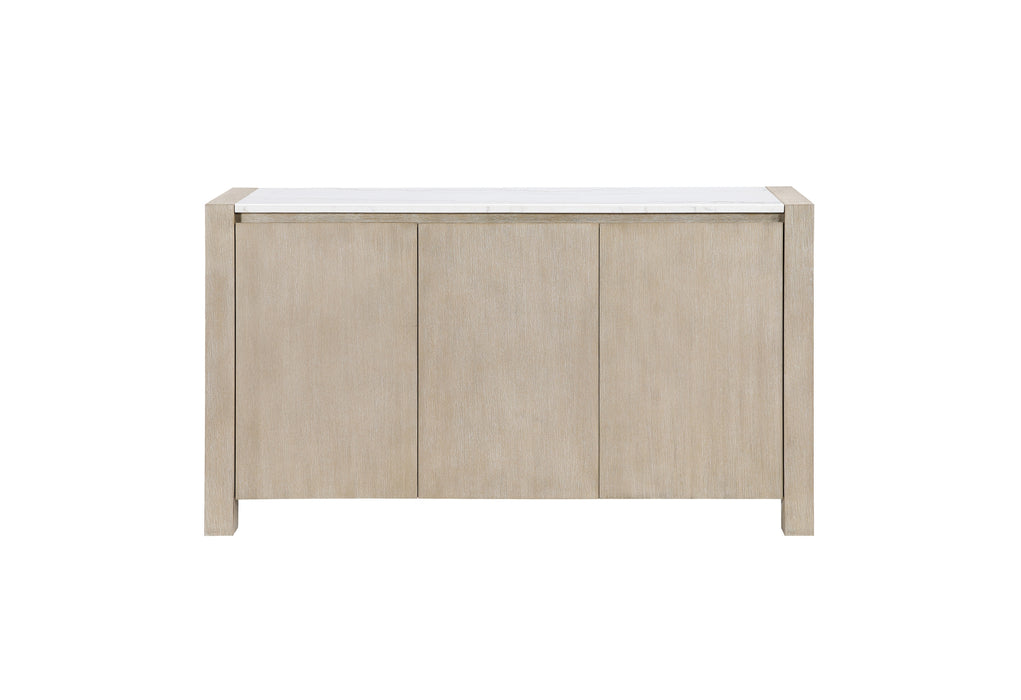D1321 BUFFET W REAL MARBLE TOP
