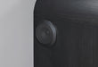 Beckett White/Black Nightstand with LED, Cooler and Speaker