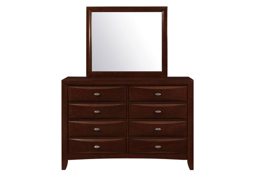 LINDA NEW MERLOT MIRROR - Mattress & Furniture Super Center (Tampa, FL)