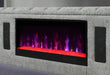Isabella Grey Bed with LED, TV Lift, Speaker and Fireplace