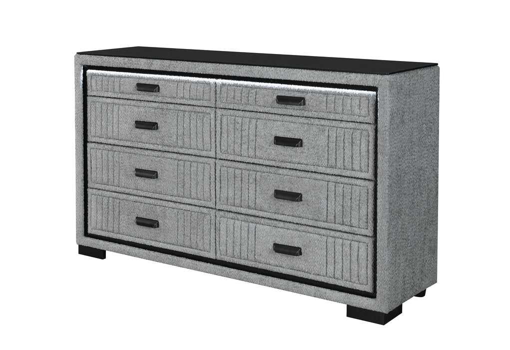 ISABELLA GREY DRESSER WITH LED