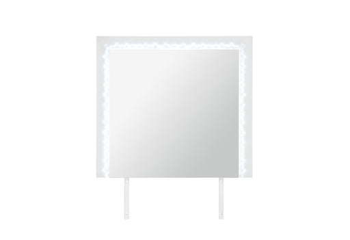 NAOMI SILVER MARBLE MIRROR WITH LED - Mattress & Furniture Super Center (Tampa, FL)