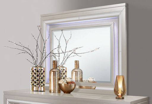 PARIS CHAMPAGNE MIRROR WITH LED - Mattress & Furniture Super Center (Tampa, FL)